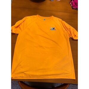 H2O‎ Xpress XL Orange Fishing T Shirt Moisture Wicking Bass Logo Graphic